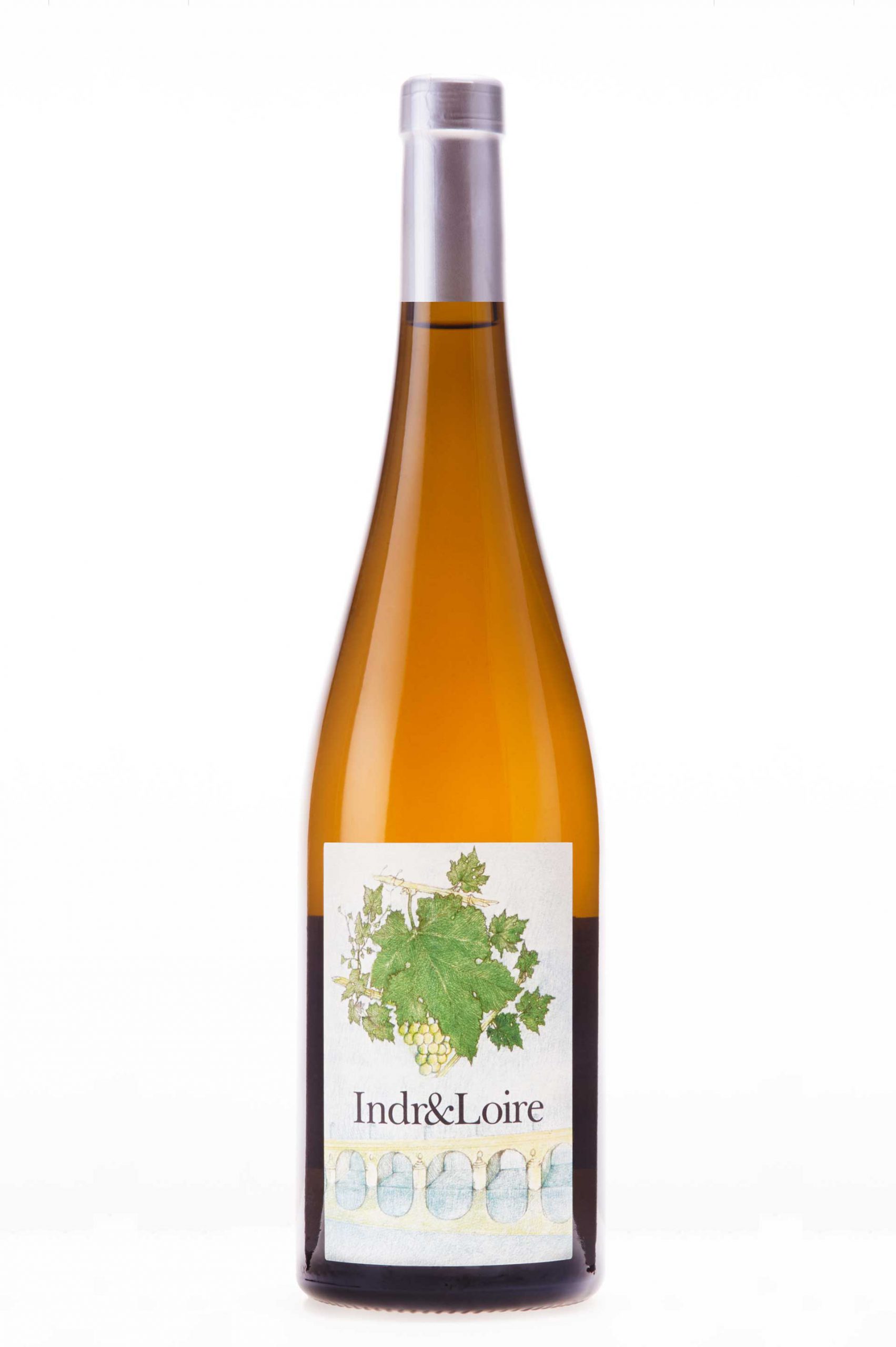 Packshot de bouteille de vin sur fond blanc